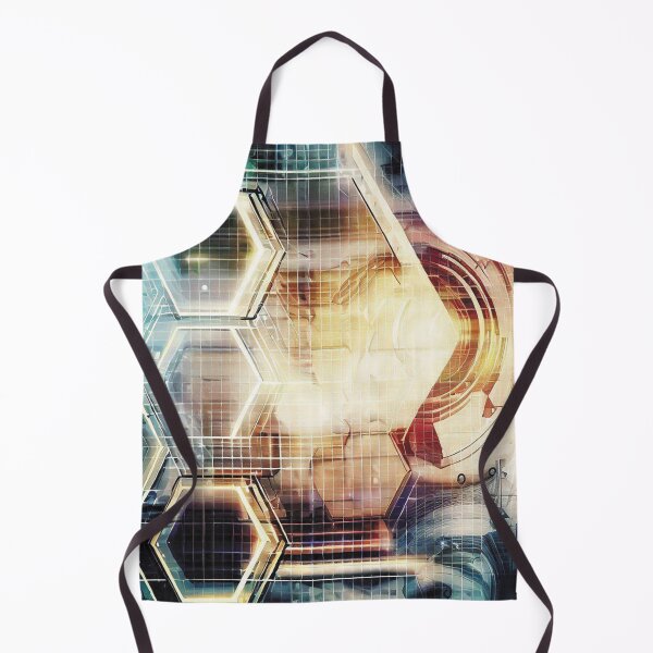 Item preview, Futuristic technological industrial hexagon design designed and sold by WelSol.