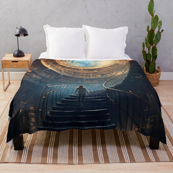 Item preview, Stairway to Infinite Knowledge: A Library in the Fantasy Galaxy designed and sold by oanaunciuleanu.