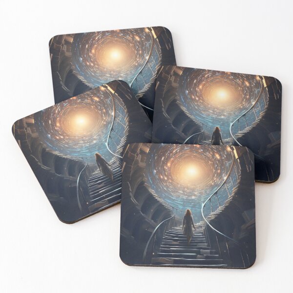 Item preview, Stairway to Infinite Knowledge: A Library in the Fantasy Galaxy designed and sold by oanaunciuleanu.