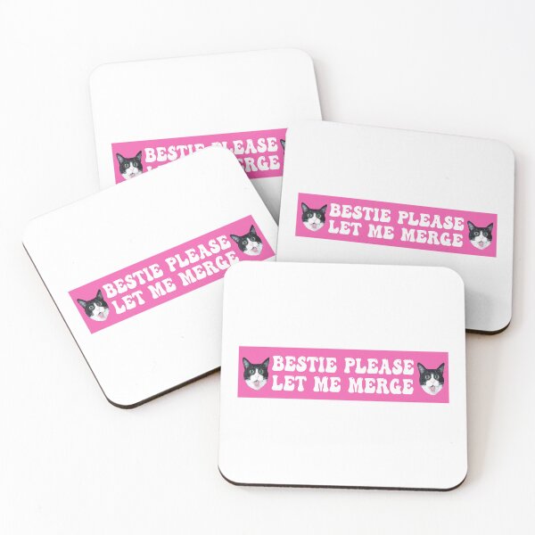 Item preview, Bestie Please Let Me Merge Funny Meme Bumper designed and sold by bumpertrends.