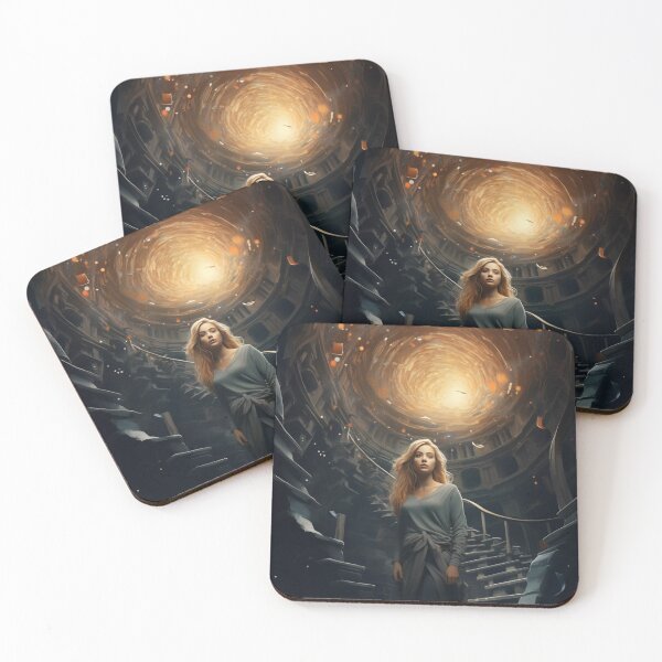 Item preview, Stairway to Infinite Knowledge: A Library in the Fantasy Galaxy designed and sold by oanaunciuleanu.