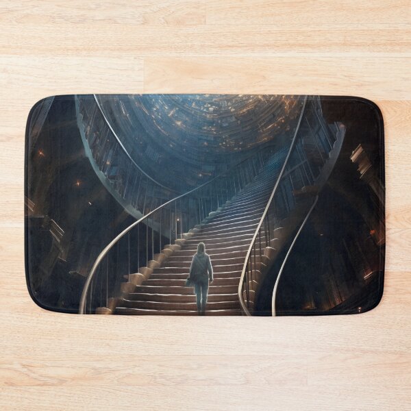 Item preview, Stairway to Infinite Knowledge: A Library in the Fantasy Galaxy designed and sold by oanaunciuleanu.