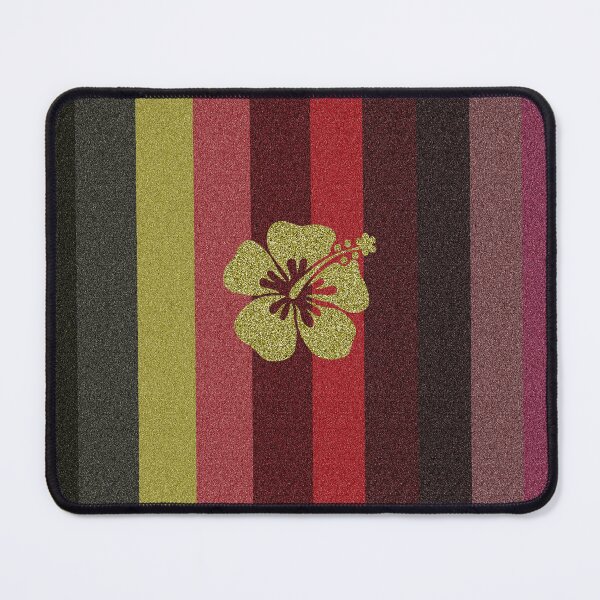 Item preview, Hibiscus Flower on Glitter Stripes designed and sold by BloomCatB.