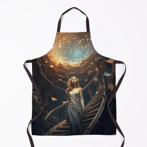 Item preview, Stairway to Infinite Knowledge: A Library in the Fantasy Galaxy designed and sold by oanaunciuleanu.