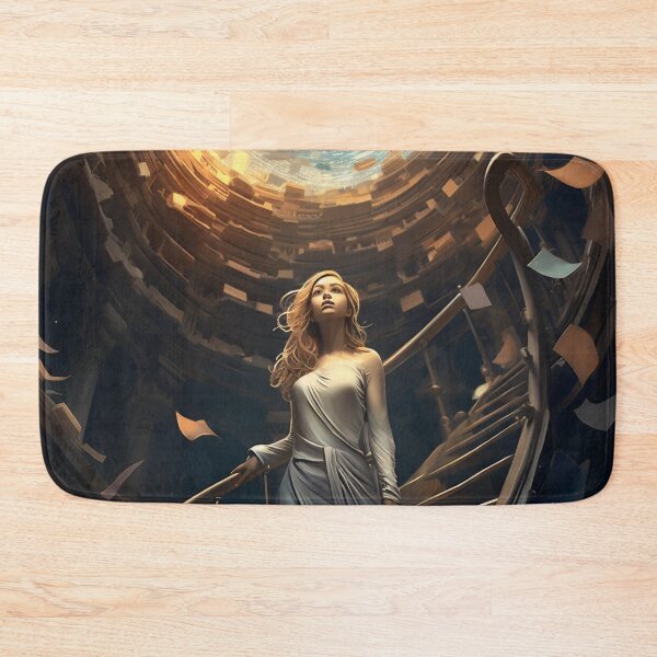 Item preview, Stairway to Infinite Knowledge: A Library in the Fantasy Galaxy designed and sold by oanaunciuleanu.