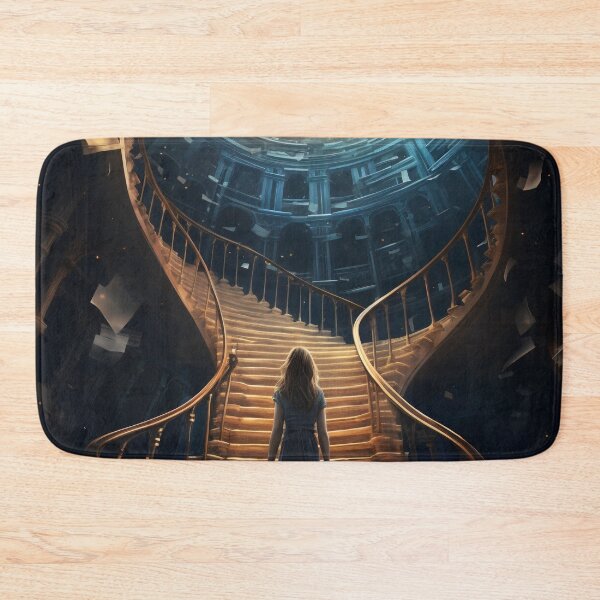 Item preview, Stairway to Infinite Knowledge: A Library in the Fantasy Galaxy designed and sold by oanaunciuleanu.