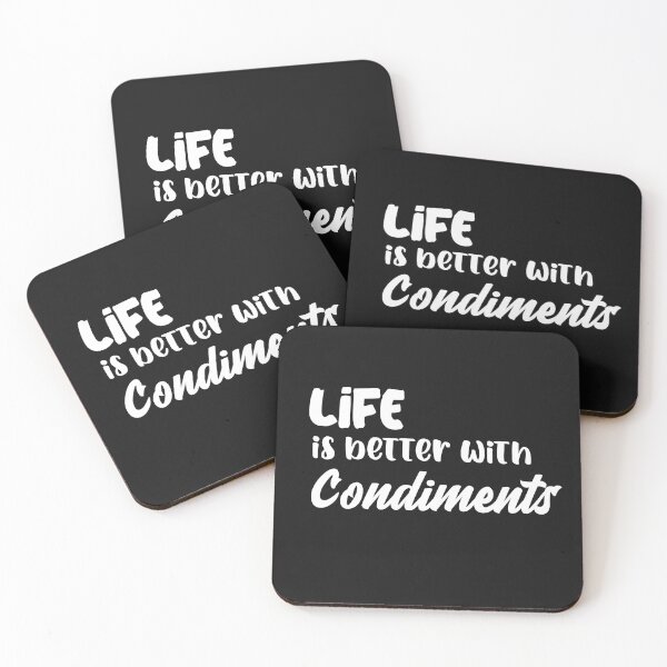 Item preview, life is Better with Condiments designed and sold by Beverly Kempf.