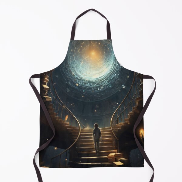 Item preview, Stairway to Infinite Knowledge: A Library in the Fantasy Galaxy designed and sold by oanaunciuleanu.