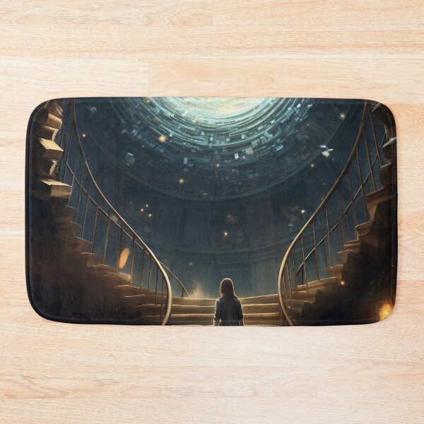 Item preview, Stairway to Infinite Knowledge: A Library in the Fantasy Galaxy designed and sold by oanaunciuleanu.