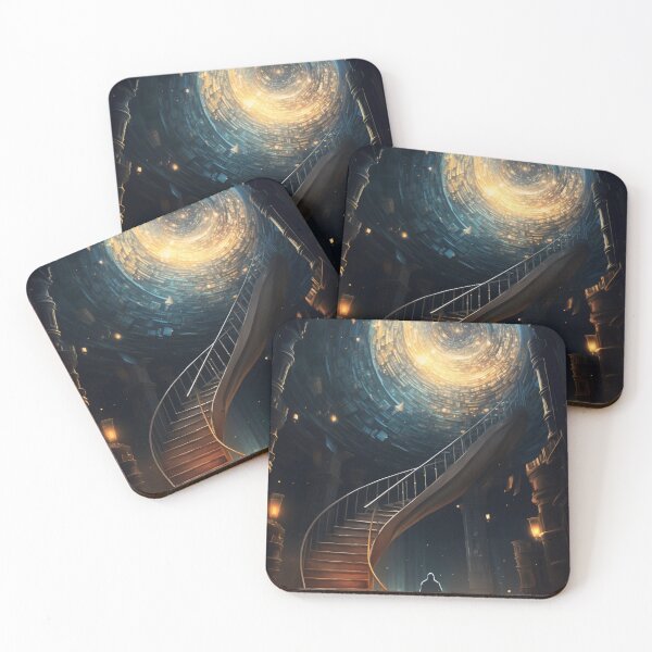 Item preview, Stairway to Infinite Knowledge: A Library in the Fantasy Galaxy designed and sold by oanaunciuleanu.
