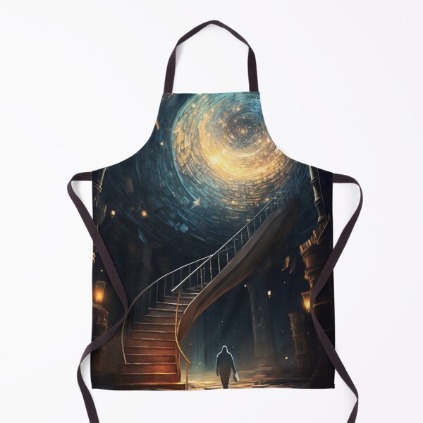 Item preview, Stairway to Infinite Knowledge: A Library in the Fantasy Galaxy designed and sold by oanaunciuleanu.