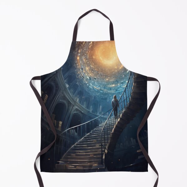 Item preview, Stairway to Infinite Knowledge: A Library in the Fantasy Galaxy designed and sold by oanaunciuleanu.
