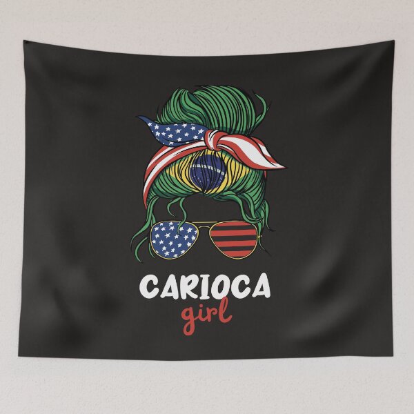 Item preview, Carioca Rio De Janeiro Brazilian Girl Flag designed and sold by MrEddie10.