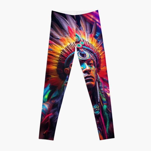 Pilates Pants Women, Ancient Incan Mayan Stylish Leggings