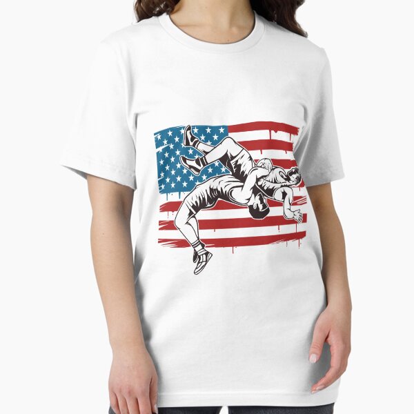 Item preview, Wrestling American Flag  designed and sold by kudostees.