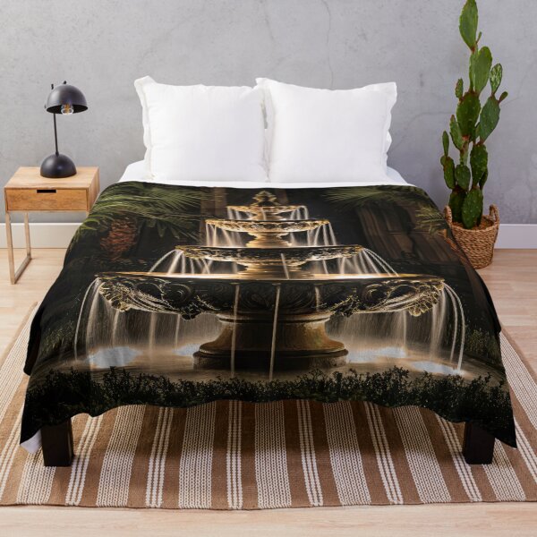 Item preview, Illuminated Fountain and Palms designed and sold by Elisabeth Lucas.