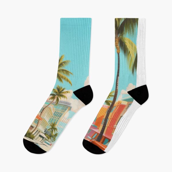 Item preview, Miami Beach Ultra vibrant pop art designed and sold by LLartstation.
