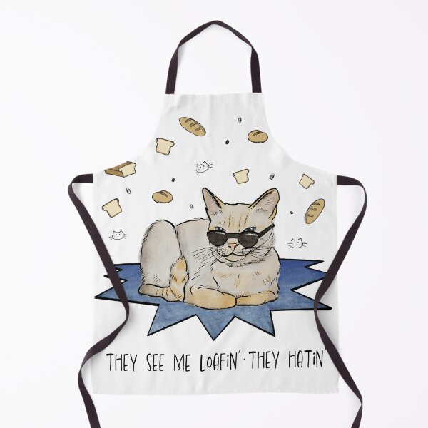 Item preview, They see me loafin' they hatin' cattitude illustration designed and sold by FabiolaSantos.