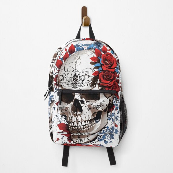 Item preview, Skull and roses - vector art designed and sold by UmagineArts.