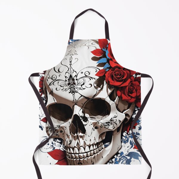 Item preview, Skull and roses - vector art designed and sold by UmagineArts.