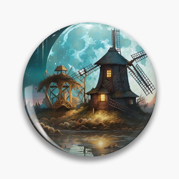 Artikelvorschau, Mond über Windmill Lake entworfen und verkauft von BansheeTales.