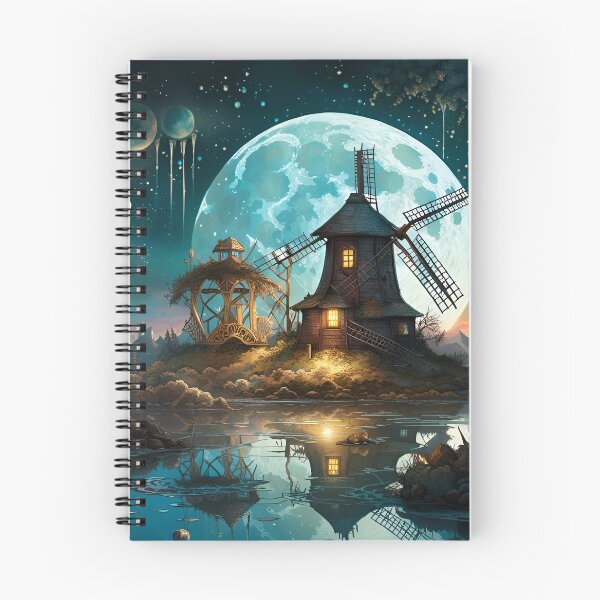 Item preview, Moon Over Windmill Lake designed and sold by BansheeTales.