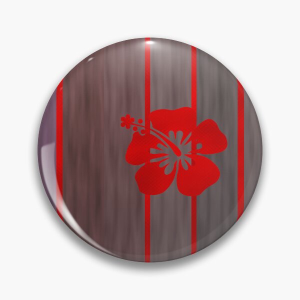 Item preview, Red Hibiscus Flower on Stripes designed and sold by BloomCatB.