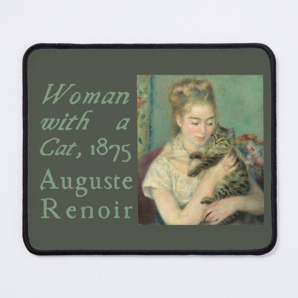 Item preview, Woman with a Cat by Auguste Renoir designed and sold by YonderAndBeyond.