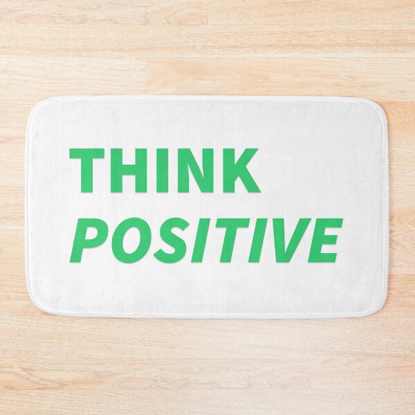 Item preview, Think Positive Typography Tee designed and sold by Prints Shoppe.