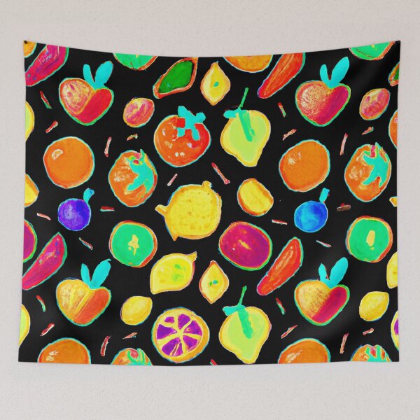 Item preview, Fruitful Neon Visions Design designed and sold by Health And Fitness Posts e-Store.