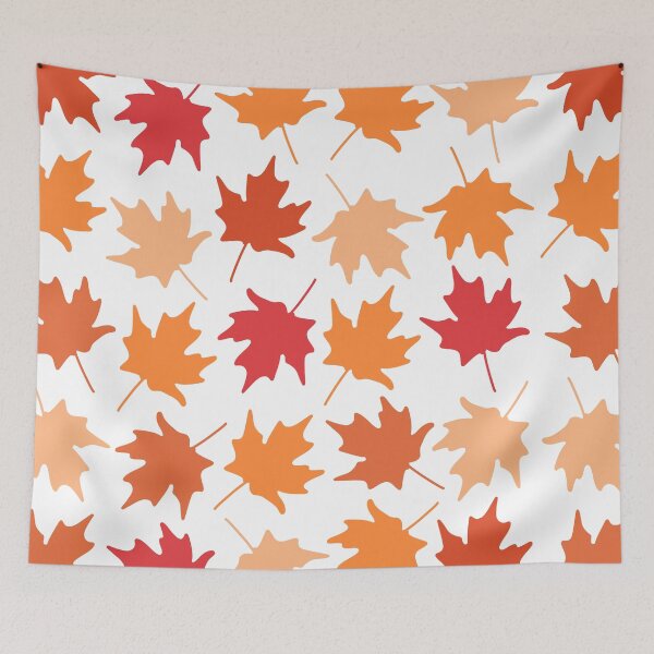 Item preview, Colorful Orange Autumn Leaves Pattern, made by EndlessEmporium designed and sold by EndlessEmporium.