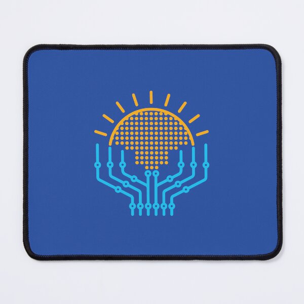 Item preview, Solar Energy Rising Sun Digital Electric Circuit Prospering Hands designed and sold by Wiggly Lines.