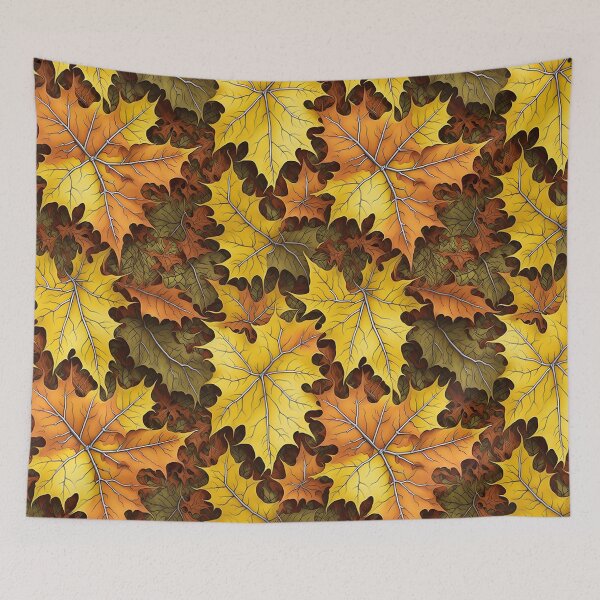 Item preview, Autumn leaves Fall pattern designed and sold by LuvleighArt.