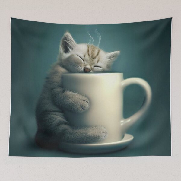 Item preview, Caffeine Hugs: Coffee and Cuddles designed and sold by The Digital Compass.