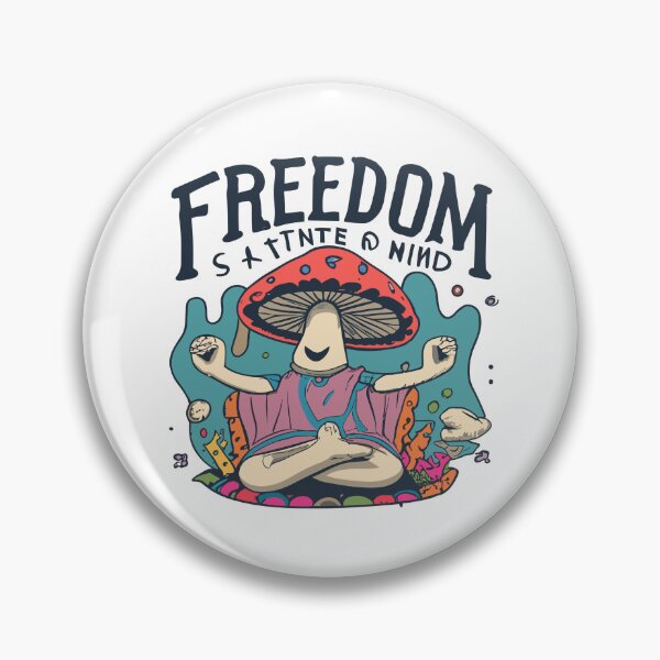 Item preview, Freedom is a state of mind | Journey to Inner Freedom | The Meditative Mushroom Sage designed and sold by mindexploration.
