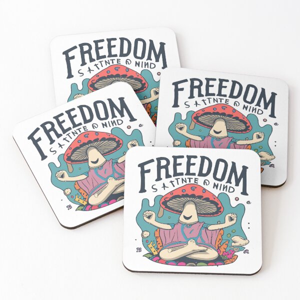Item preview, Freedom is a state of mind | Journey to Inner Freedom | The Meditative Mushroom Sage designed and sold by mindexploration.