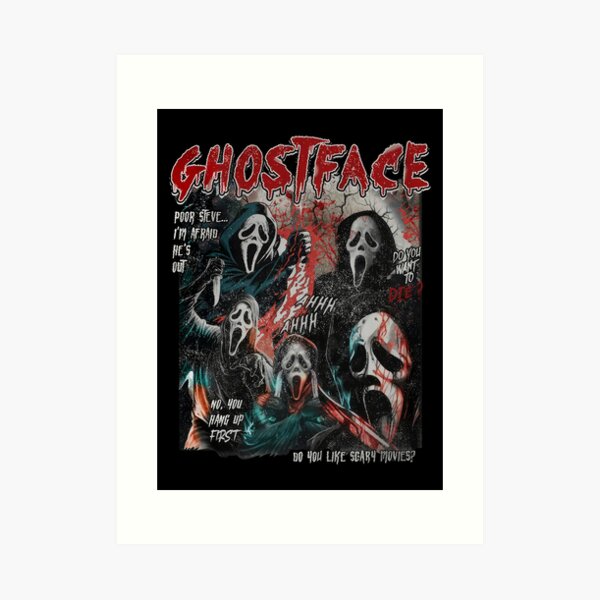 Scary Ghost Scary Ghost Face Art Board Print for Sale by anatim33