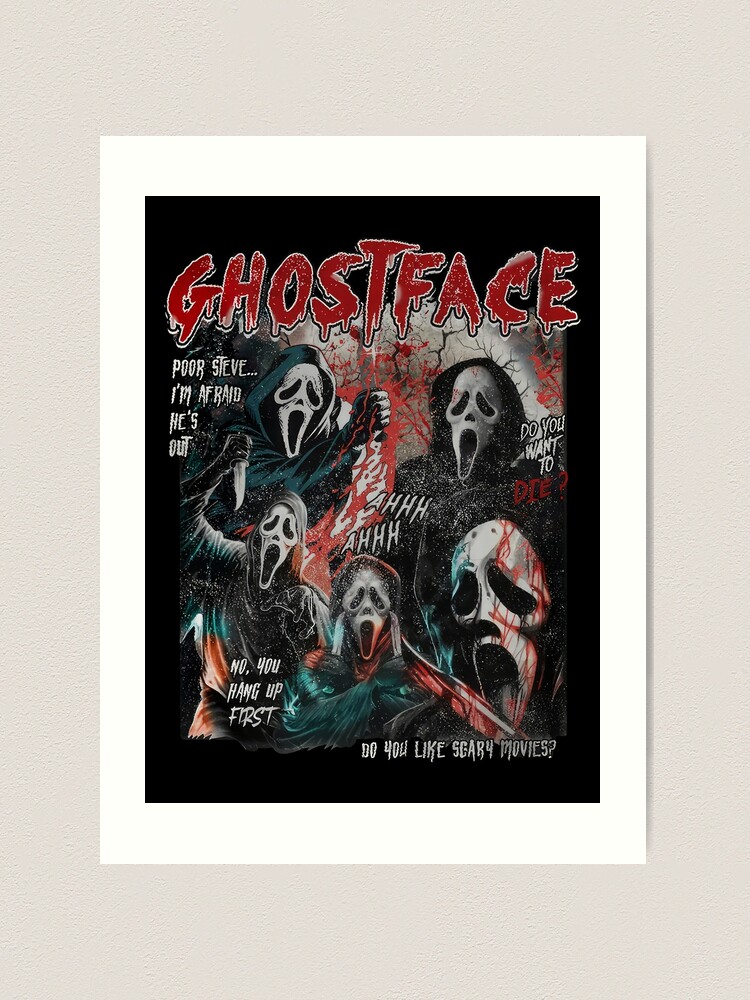 Scary Ghost Scary Ghost Face Art Board Print for Sale by anatim33