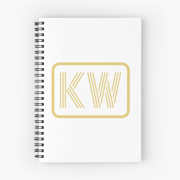 Item preview, KW Initials Gold Geometric Letters designed and sold by Jeallan Designs.