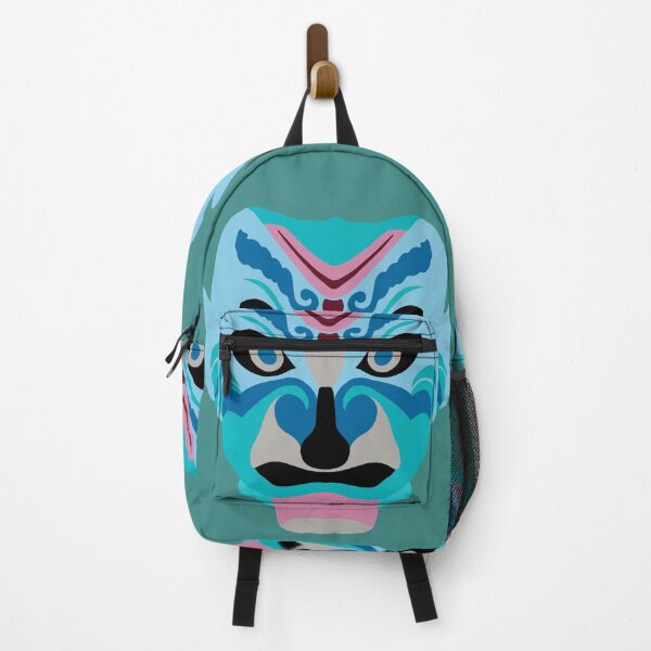 Artikelvorschau, Japanisch inspirierte Theatermaske, eine modernere und farbenfrohere Variante entworfen und verkauft von Lilly-Rune.