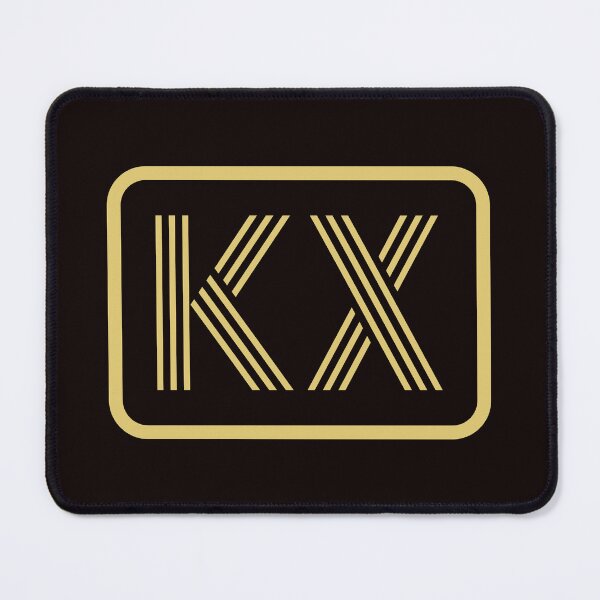 Item preview, KX Initials Gold Geometric Letters designed and sold by Jeallan Designs.