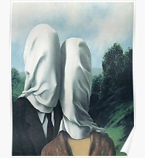 The Lovers I -Rene Magritte Poster
