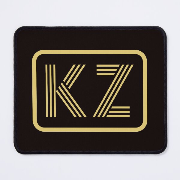 Item preview, KZ Initials Gold Geometric Letters designed and sold by Jeallan Designs.