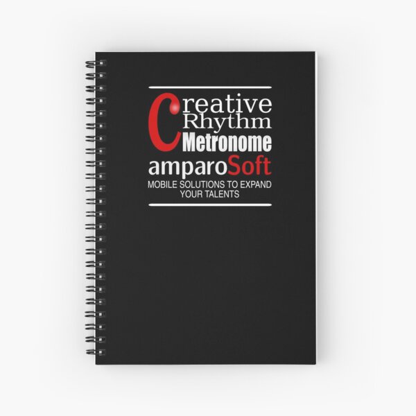 Creative Rhythm Metronome App from amparoSoft Spiral Notebook