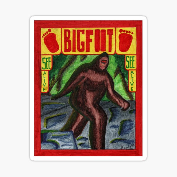 Bigfoot Sideshow Poster Sticker