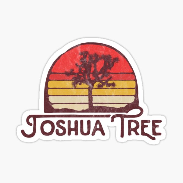Retro Joshua Tree National Park Vintage Throwback Original Design Sticker