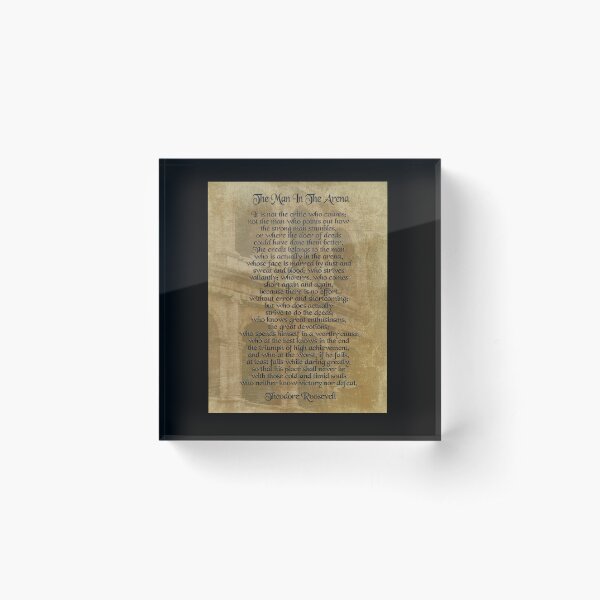 Item preview, "The man in the arena" Theodore Roosevelt designed and sold by Irisangel.
