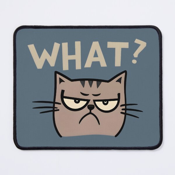 Item preview, Curious Query: The Cat Asking 'What? designed and sold by JackJazz.