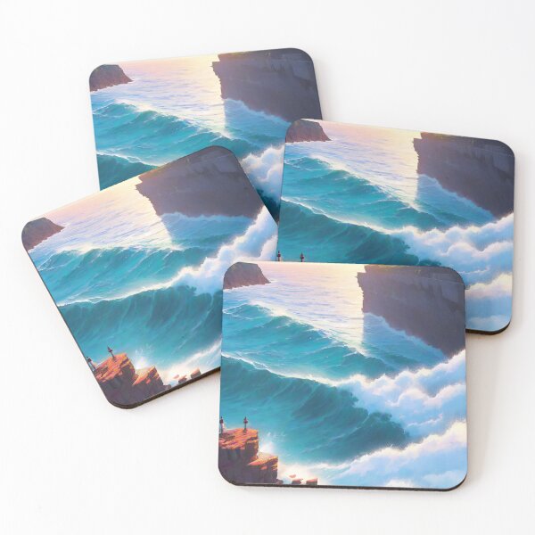Item preview, Dramatic Coastal Cliif with Waves designed and sold by Arkneer.