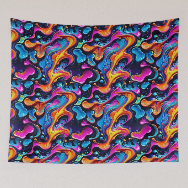 Item preview, Abstract, All Over Print, Vibrant Liquid Paint Design designed and sold by Image-Caption.